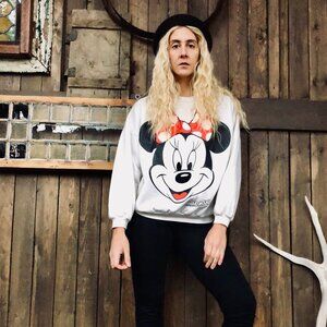 90s Minnie Mouse Pullover size S  || Minnie Mouse || Pullover Sweatshirt
